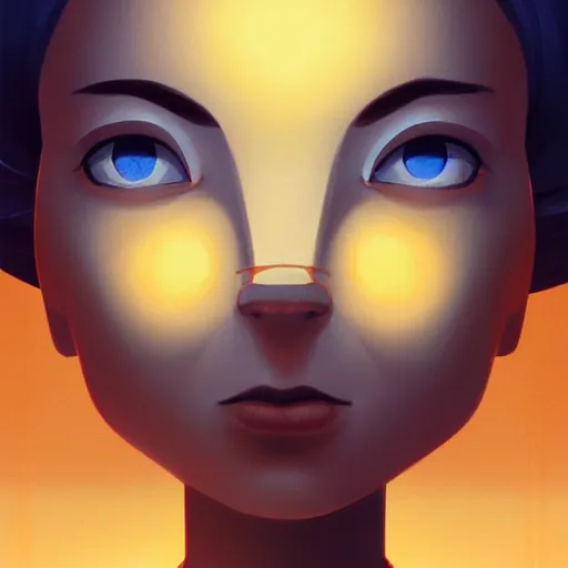 Image similar to face icon stylized minimalist the day the earth stood still, loftis, cory behance hd by jesper ejsing, by rhads, makoto shinkai and lois van baarle, ilya kuvshinov, rossdraws global illumination