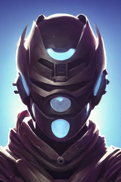 Image similar to epic mask helmet robot ninja portrait stylized as fornite style game design fanart by concept artist gervasio canda, behance hd by jesper ejsing, by rhads, makoto shinkai and lois van baarle, ilya kuvshinov, rossdraws global illumination radiating a glowing aura global illumination ray tracing hdr render in unreal engine 5