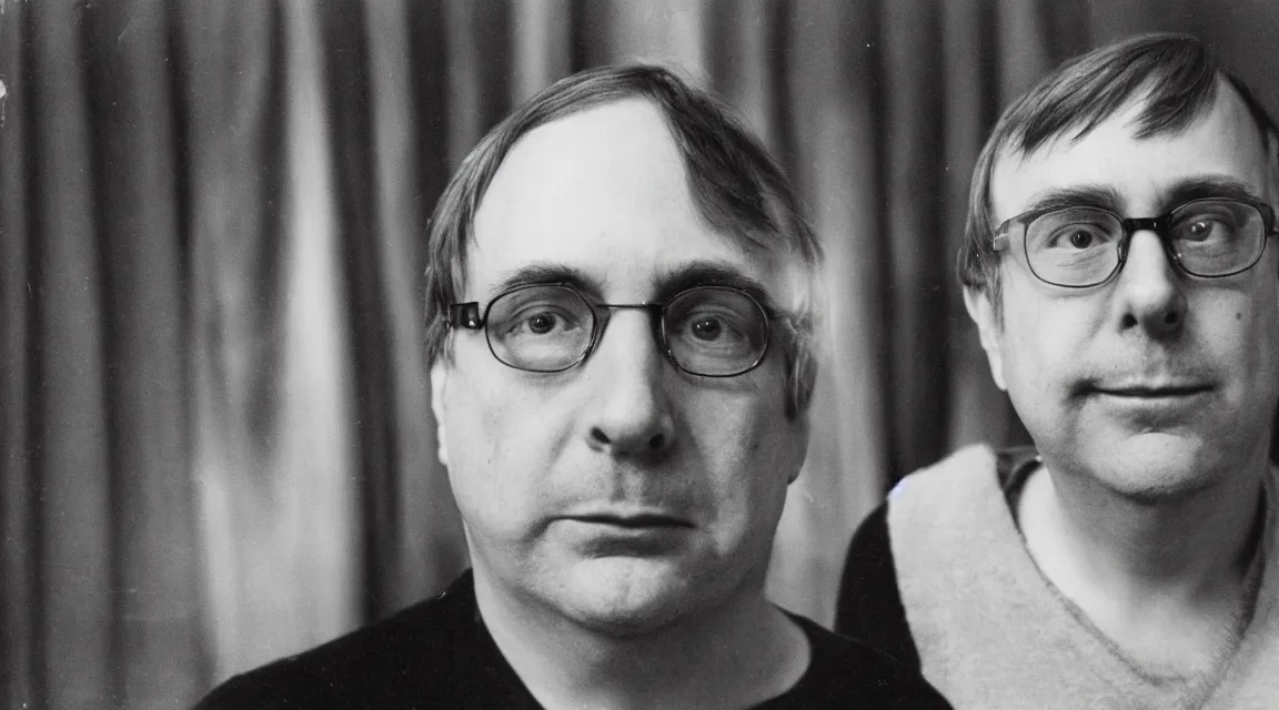 Prompt: portrait of Linus Torvalds taked by Diane Arbus