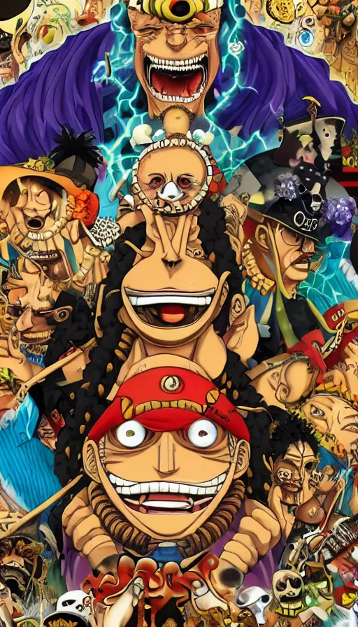 Image similar to portrait of a digital shaman, from one piece
