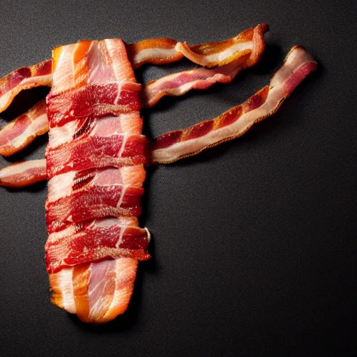 Prompt: epic professional digital award winning food photo of a strip of bacon shaped like kevin bacon, artstation, cgsociety, epic, stunning, gorgeous, much wow, much detail