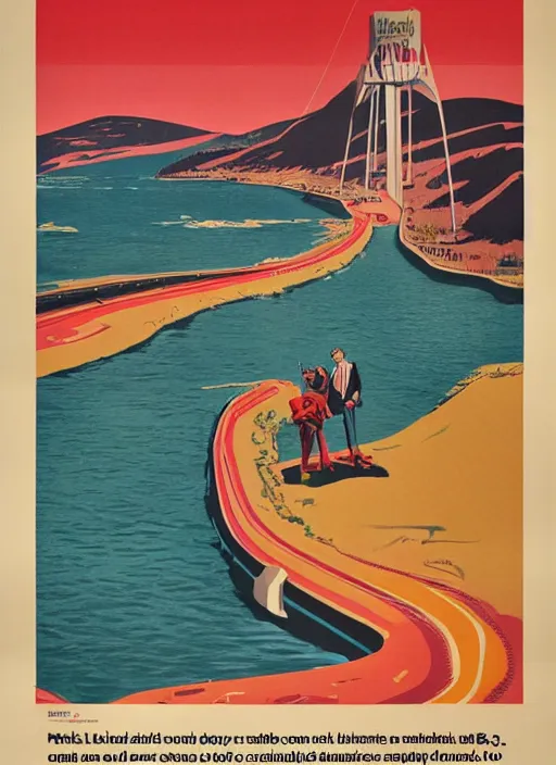 Prompt: vintage ad poster designed by apple for tesla company