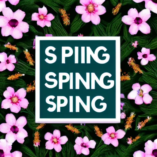 Prompt: icons of spring