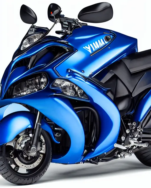 Image similar to 2 0 0 4 yamaha fzs 1 0 0 0, blue, studio lighting, photo, extremely detailed, artistic photography, 8 k, trending, very accurate,