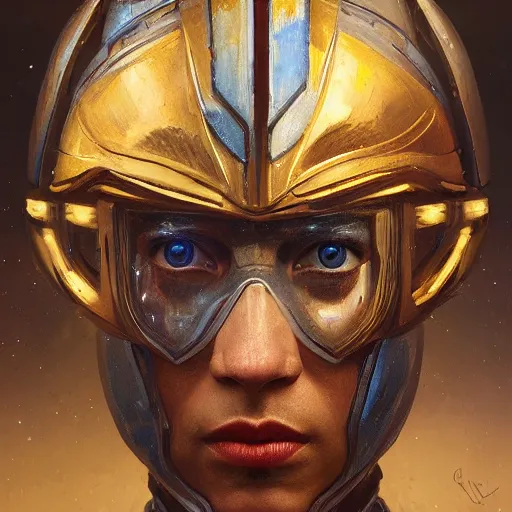 Prompt: Intricate five star Space Warrior facial portrait by Pablo Picasso and Greg Rutkowski,oil on canvas, Photo Realistic, hyperrealism, high detail, matte finish, high contrast, 3d depth, masterpiece, vivid colors, artstationhd