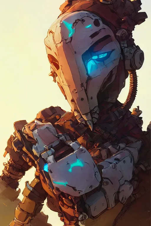 Image similar to combination suit armor aloy horizon forbidden west horizon zero dawn robot ninja mask helmet backpack tribal, art gta 5 comics, official fanart behance hd artstation by jesper ejsing, by rhads, makoto shinkai and lois van baarle, ilya kuvshinov, ossdraws radiating a glowing aura cgi rtx 2 0 2 2