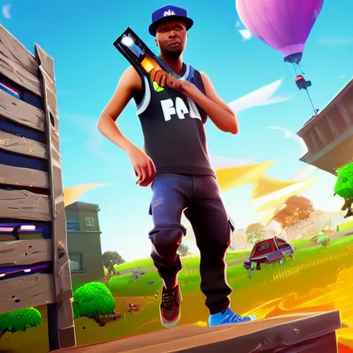 Image similar to rapper Andrew tate in Fortnite very detailed 4K quality super realistic