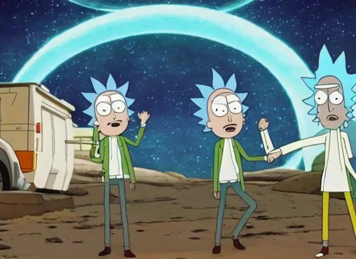 Image similar to film still of rick sanchez and morty in the new scifi movie 4 k,,,,,,,,,,,,,,,,,,,,,,,,,,,,,,,,,,,,,,,,,,,,,,,, rick and morty