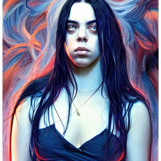 Image similar to Billie Eilish, by Mark Brooks, by Donato Giancola, by Olivia De Berardinis