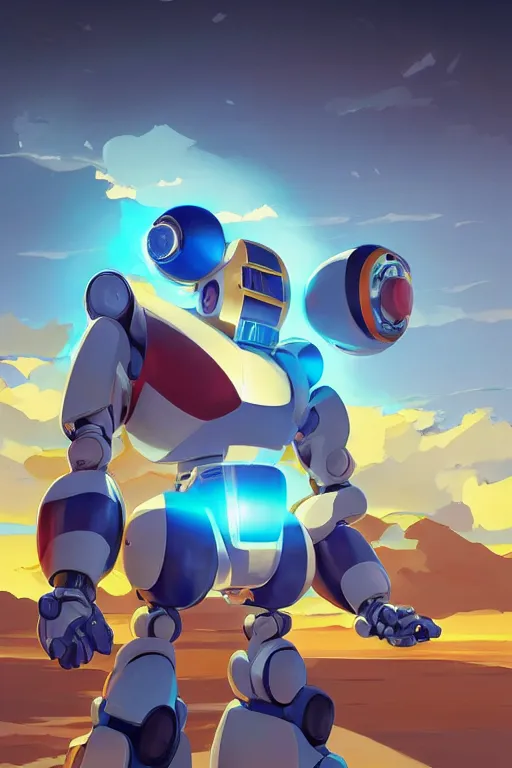 Image similar to metabots medabots medarotto medarot robot minimalist comics, behance hd by jesper ejsing, by rhads, makoto shinkai and lois van baarle, ilya kuvshinov, rossdraws global illumination ray tracing hdr radiating a glowing aura