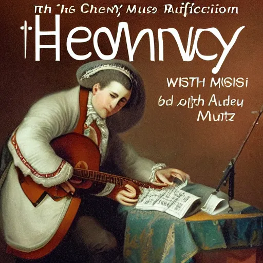 Prompt: heavenly music written by mozart