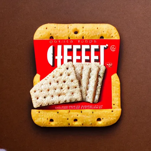 Prompt: a Cheeze-it becomes sentient