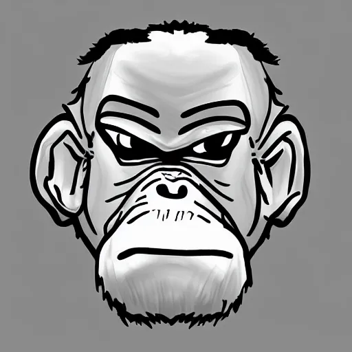 Image similar to bored ape nft, digital art