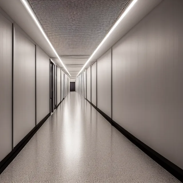 Image similar to endless corridor where the floor is made of a ball pit, highly detailed, 8 k, hdr, smooth, sharp focus, high resolution, award - winning photo