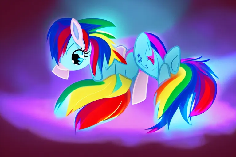 rainbow dash laying down