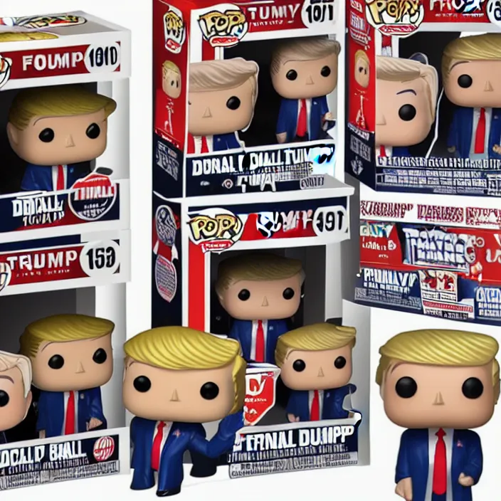 Image similar to funko pop of Donald Trump, fantasy, funko pop