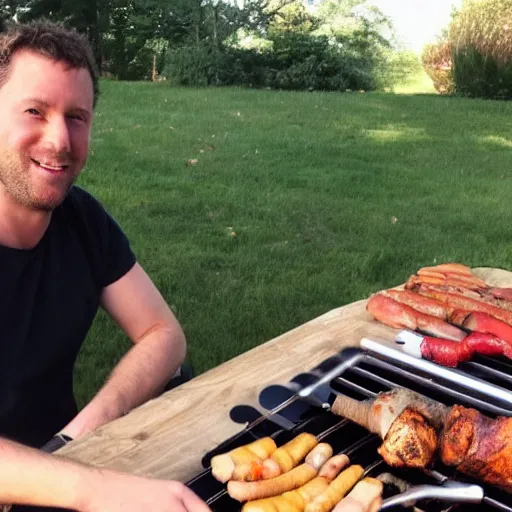 Image similar to chris on a barbeque