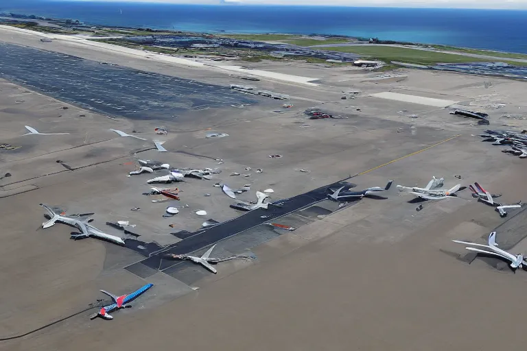 Image similar to airport at the beach