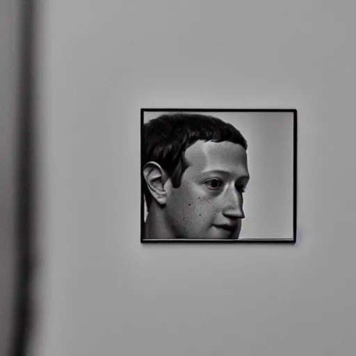 Prompt: “stunning serene photo of Mark Zuckerberg looking into a mirror and his reflection is a reptilian, oil on canvas, masterpiece, realism, piercing gaze”