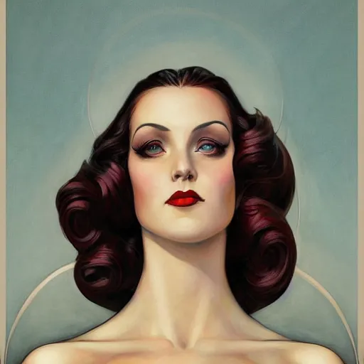 Prompt: a streamline moderne, ( art nouveau ), portrait in the style of charlie bowater, and in the style of donato giancola, and in the style of charles dulac. intelligent, beautiful eyes. symmetry, ultrasharp focus, dramatic lighting, semirealism, intricate symmetrical ultrafine background detail.
