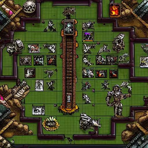 Image similar to warhammer battle tower, in the style of metal slug