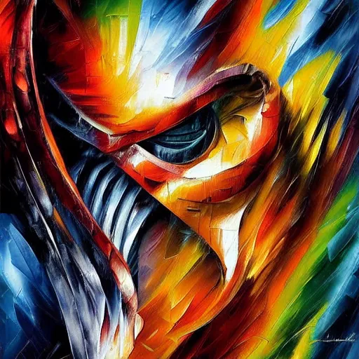 Prompt: digital painting of The Predator by Leonid Afremov