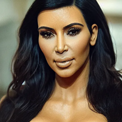 Image similar to film still of Kim Kardashian.