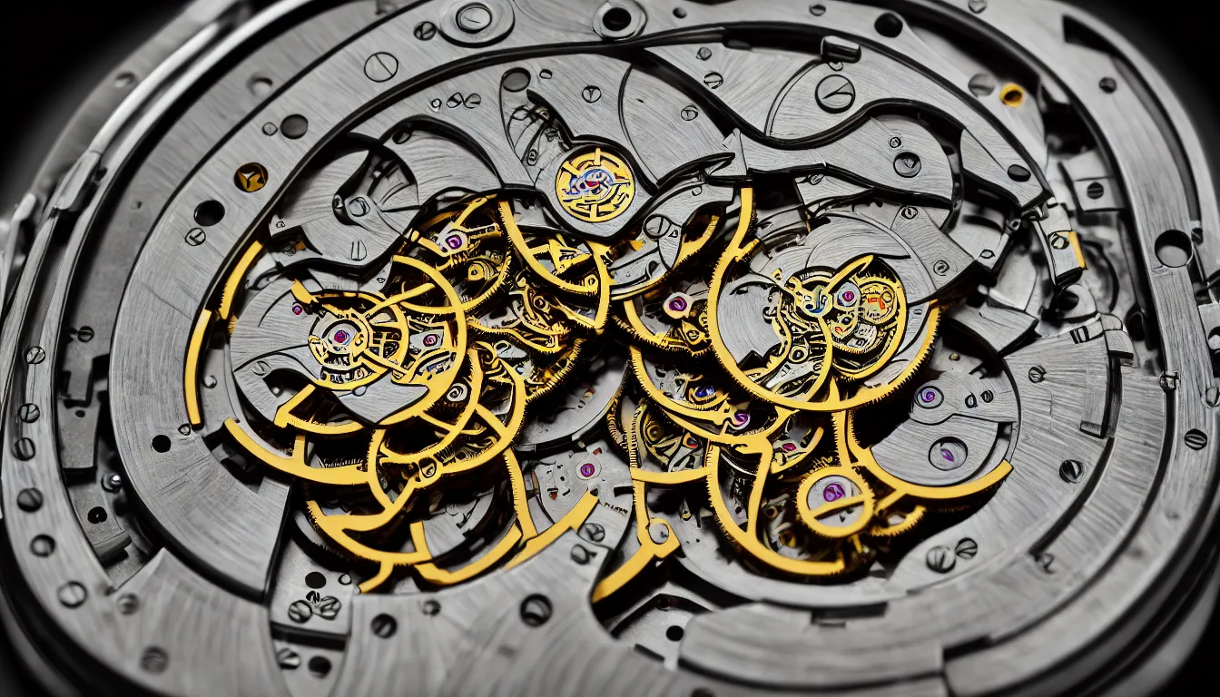 Prompt: inside a clockwork watch, hyper realistic photo, full colour, upscale, 8 k