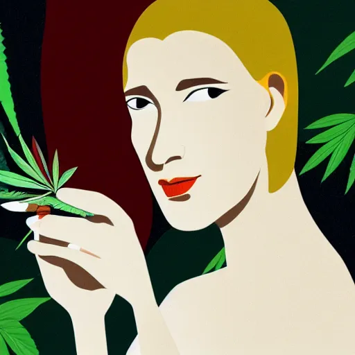 Prompt: portrait of a hard working young australian woman with a one paper joint alight smoking ; cannabis. octane 4 k render natural skin tones, by eyvind earle, female australian illustration