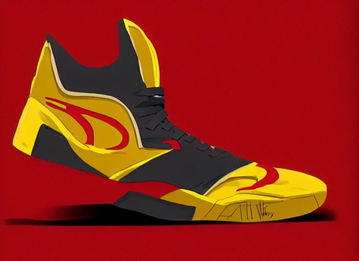 Image similar to basketball sneakers concept of adam warlock, trending on artstation, smooth, sharp focus