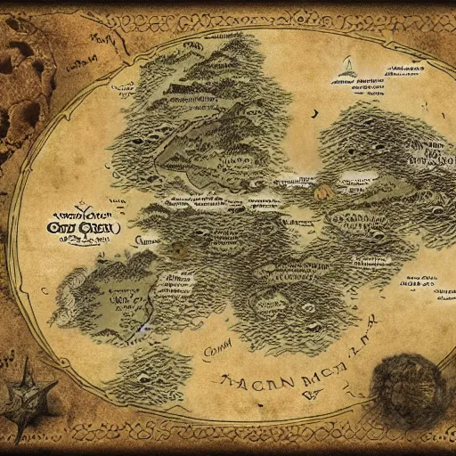 Image similar to fantasy world map, tolkien, george rr martin, old map