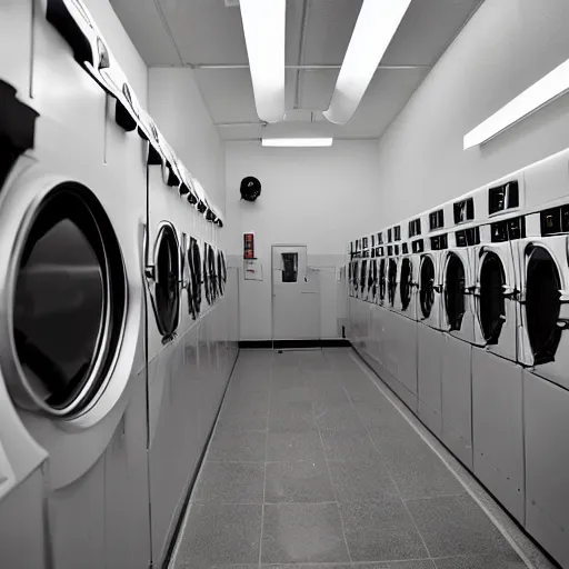 Prompt: photo of futuristic laundromat, year 2500, 8k