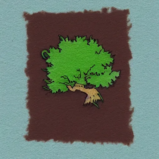 Prompt: a small oak sapling in the style of studio ghibli