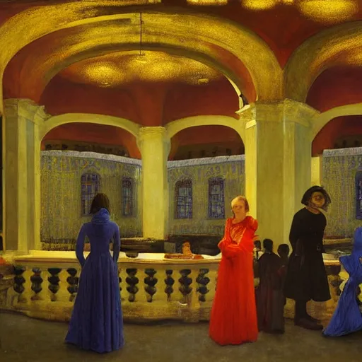 Prompt: a medieval battle in mumbai, hyperrealistic film still by edward hopper, by gottfried helnwein, by klimt, art nouveau, highly detailed, strong lights, liminal, eerie, metaphysical, bright pastel colors,