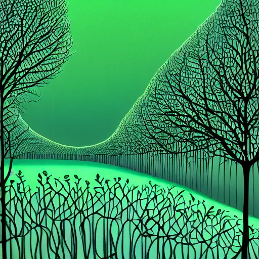 Prompt: nervous system immersed in green liquid, animated film, stylised, illustration, by eyvind earle, scott wills, genndy tartakovski