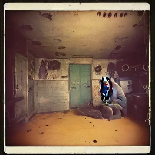 Image similar to a kitchen with an elephant's foot chernobyl, polaroid photo, perfect photo, photo pinterest