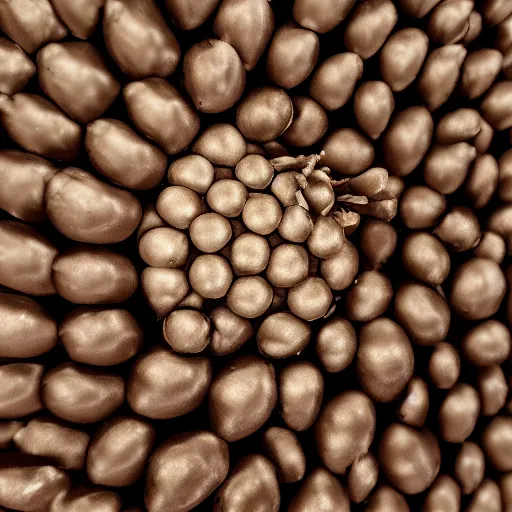 Prompt: portrait photo of an exotic seed, macro, studio, neutral tones