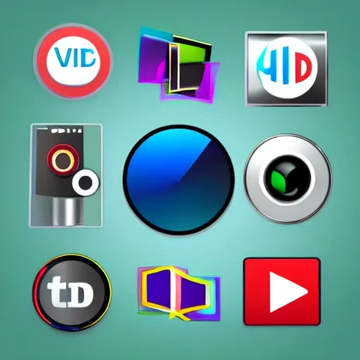 Image similar to video edit app logo, vector