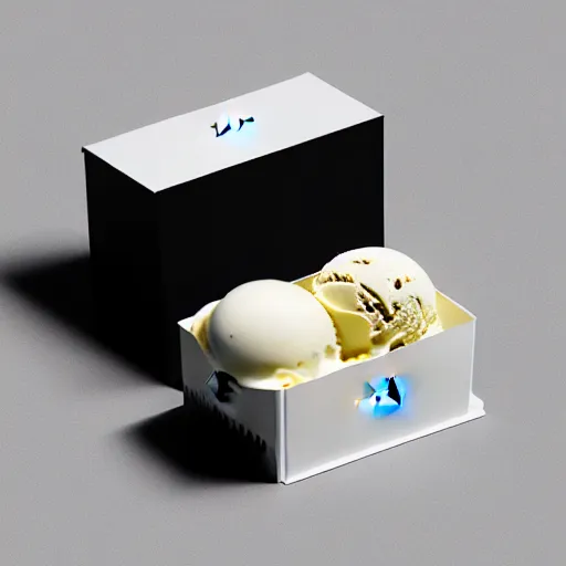 Image similar to jonathan ive dieter rams self licking 👅 ice cream 🍦 packaging