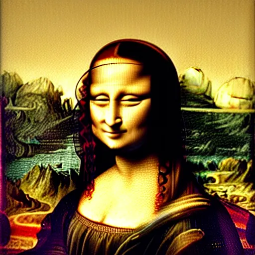 Image similar to mona lisa as a lion h 7 0 4