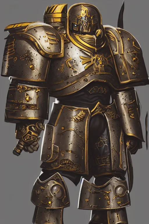 Image similar to armor portrait heros warhammer 4 0 k horus heresy fanart - the primarchs emperor by johannes helgeson animated with vfx concept artist & illustrator global illumination ray tracing hdr fanart arstation zbrush central hardmesh 8 k octane renderer comics stylized