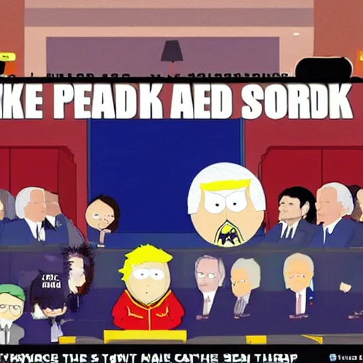 Image similar to biden, south park