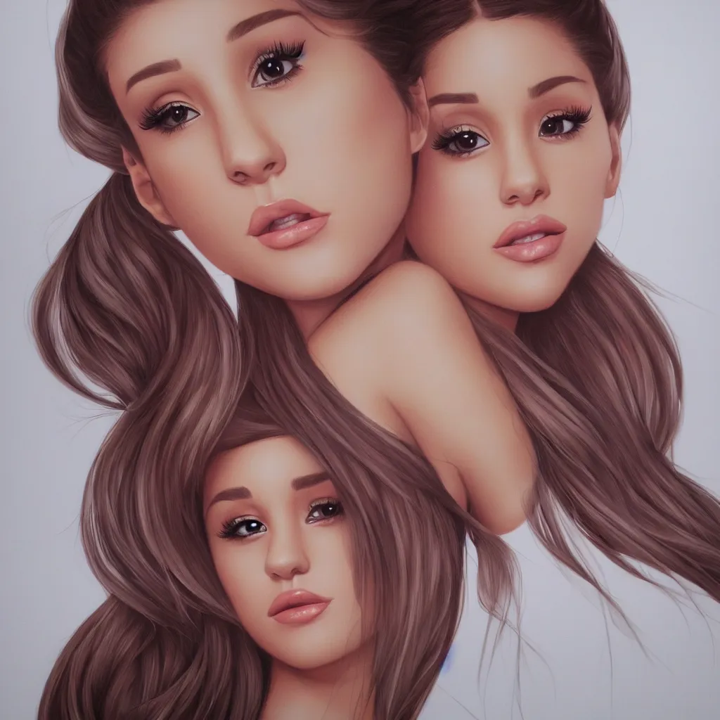 Prompt: Beautiful portrait of Ariana Grande, by artgerm