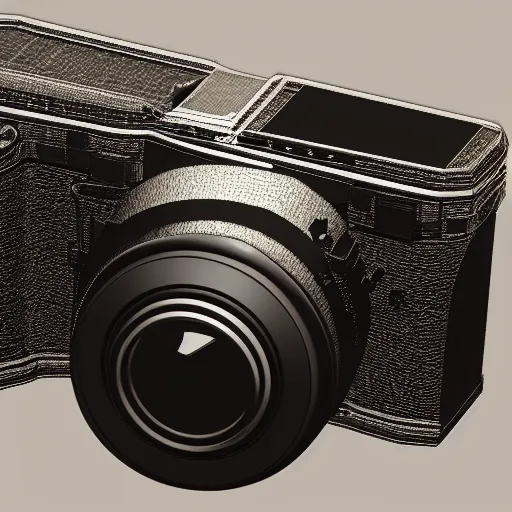 Prompt: camera icon 3d render, 8k, low poly