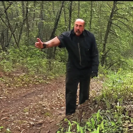 Image similar to trailcam footage of dr. phil