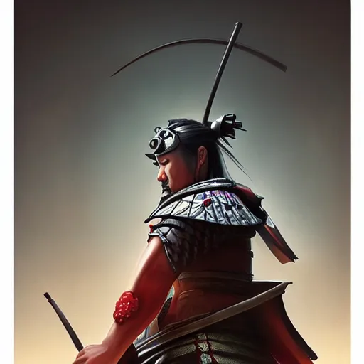 Image similar to samurai, cherry blosdom, japanese temple, digital art, irina french, heraldo ortega, mandy jurgens, golden ratio, art canvas, award winning, masterpiece trending on artstation 8 k 1 5 0 mpx