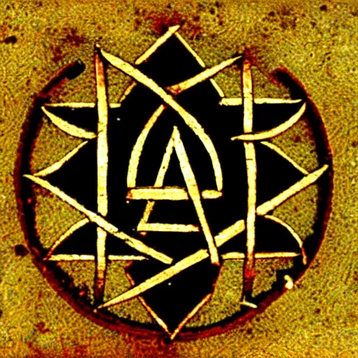 Image similar to ancient sumerian symbol of god