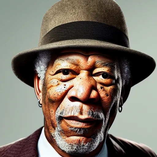 Image similar to still morgan freeman in peacky blinders