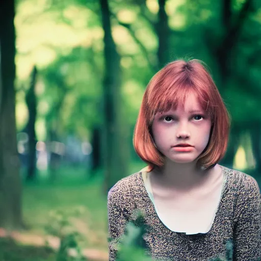 Prompt: a young woman is posing for a photograph, petzval lens. featured on flickr, art photography, photo taken with provia,