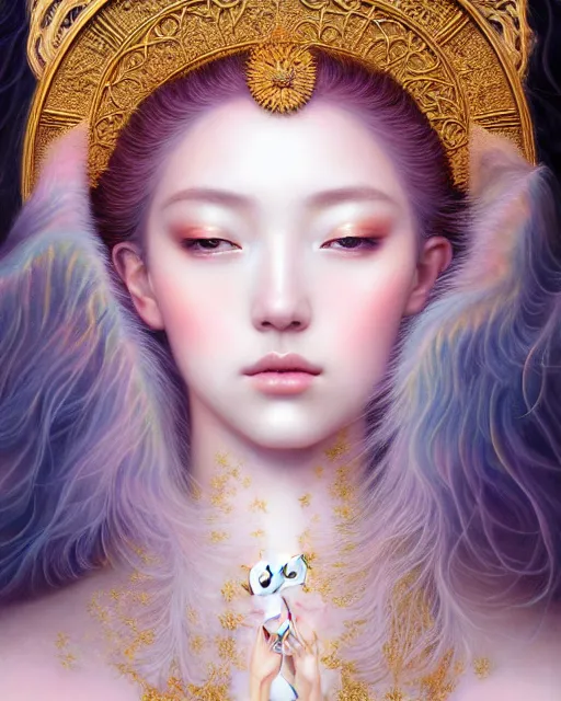 portrait of a beautiful celestial goddess, sweet, | Stable Diffusion ...
